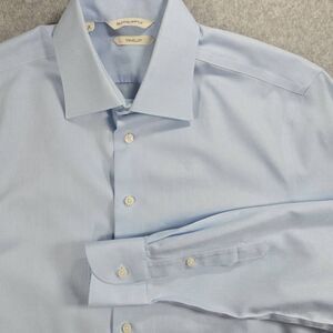 SuitSupply Shirt Striped Traveller 39 15.5 Slim Fit Cotton